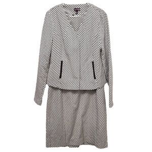 ($200) Long Tall Sally 2pc Suit Set Jacket Dress Blazer Business Career SZ 10